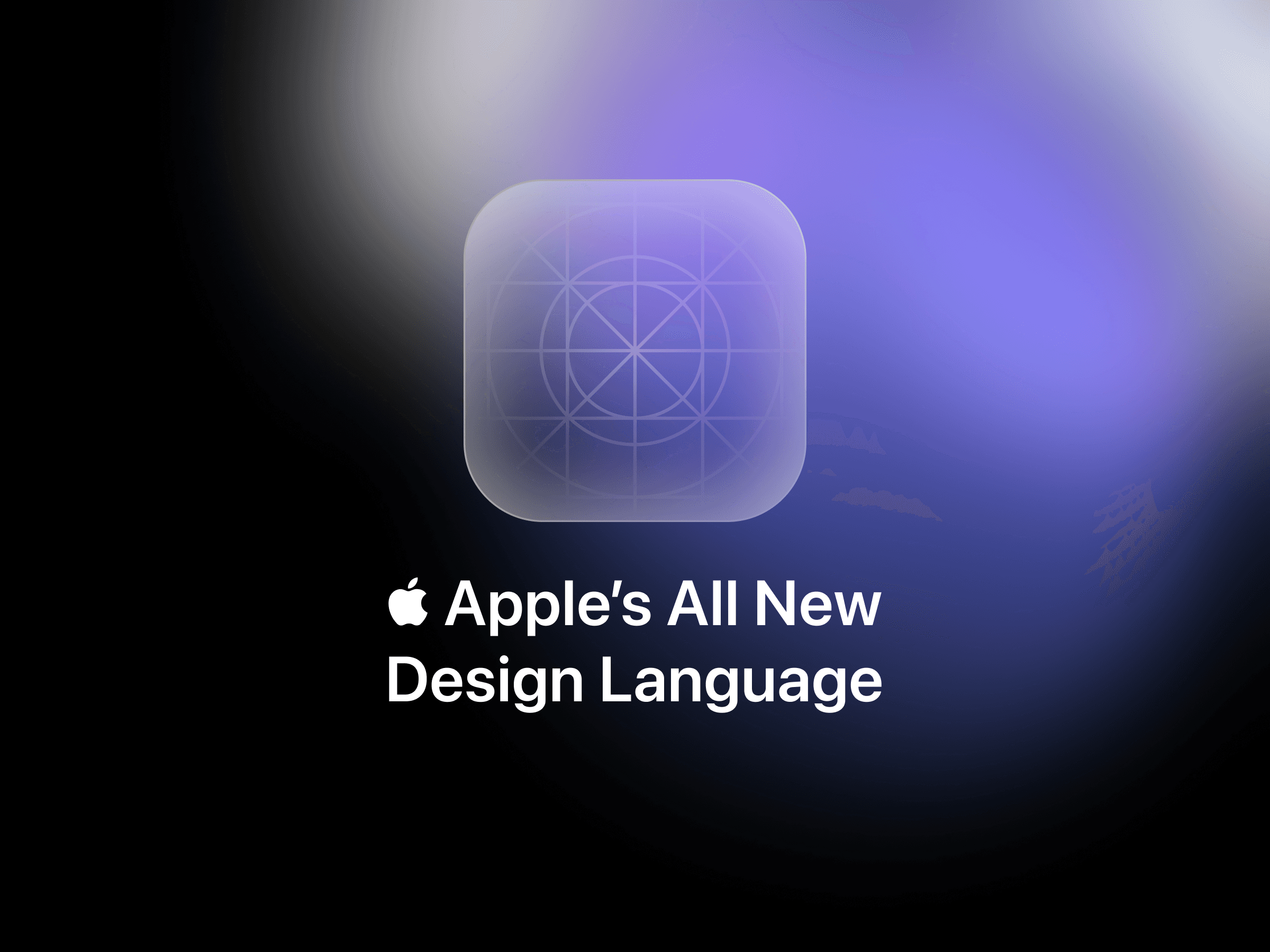 a cover image hinting at apple's all new design langugae