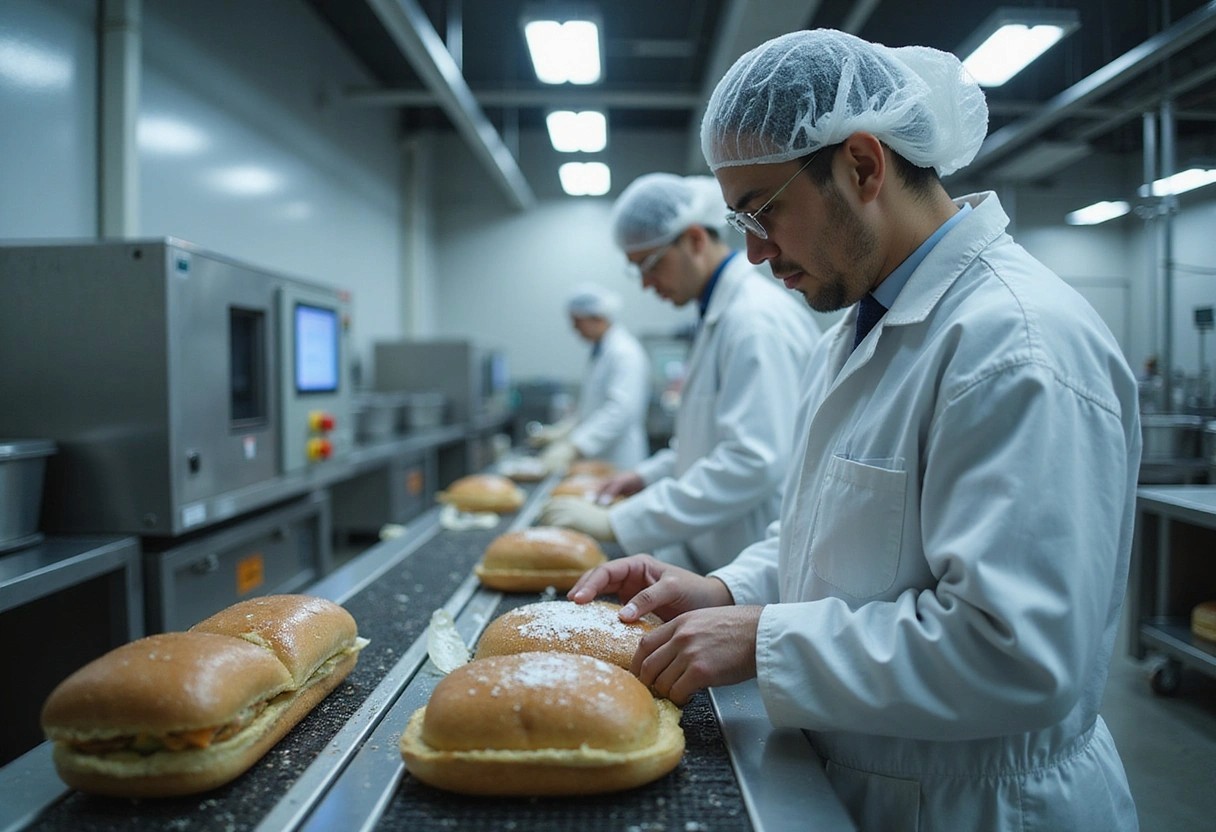 Professional image illustrating The Impact of Food Safety Regulations on Manufacturing