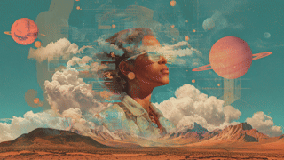 A colorful mosaic tunnel wall is shown.