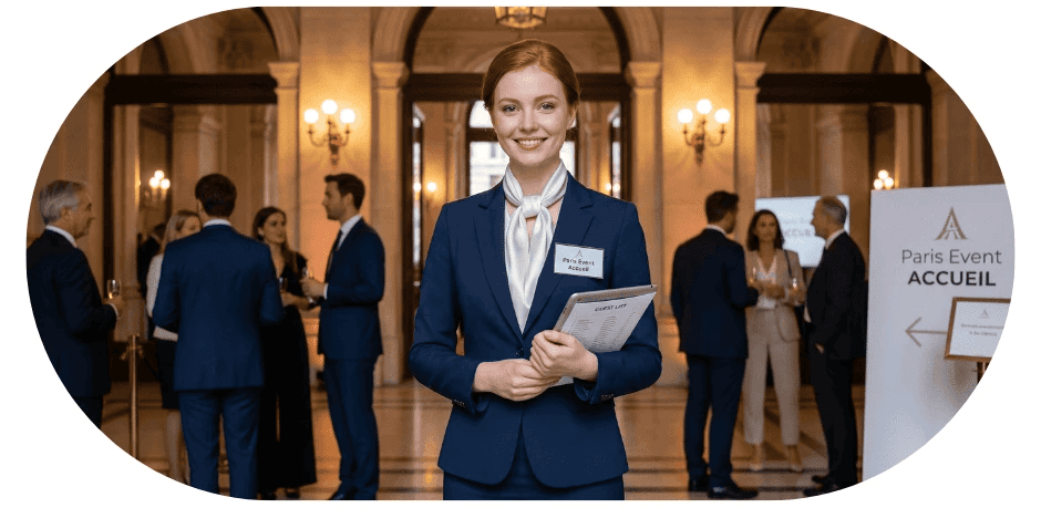 Hotesse paris événement