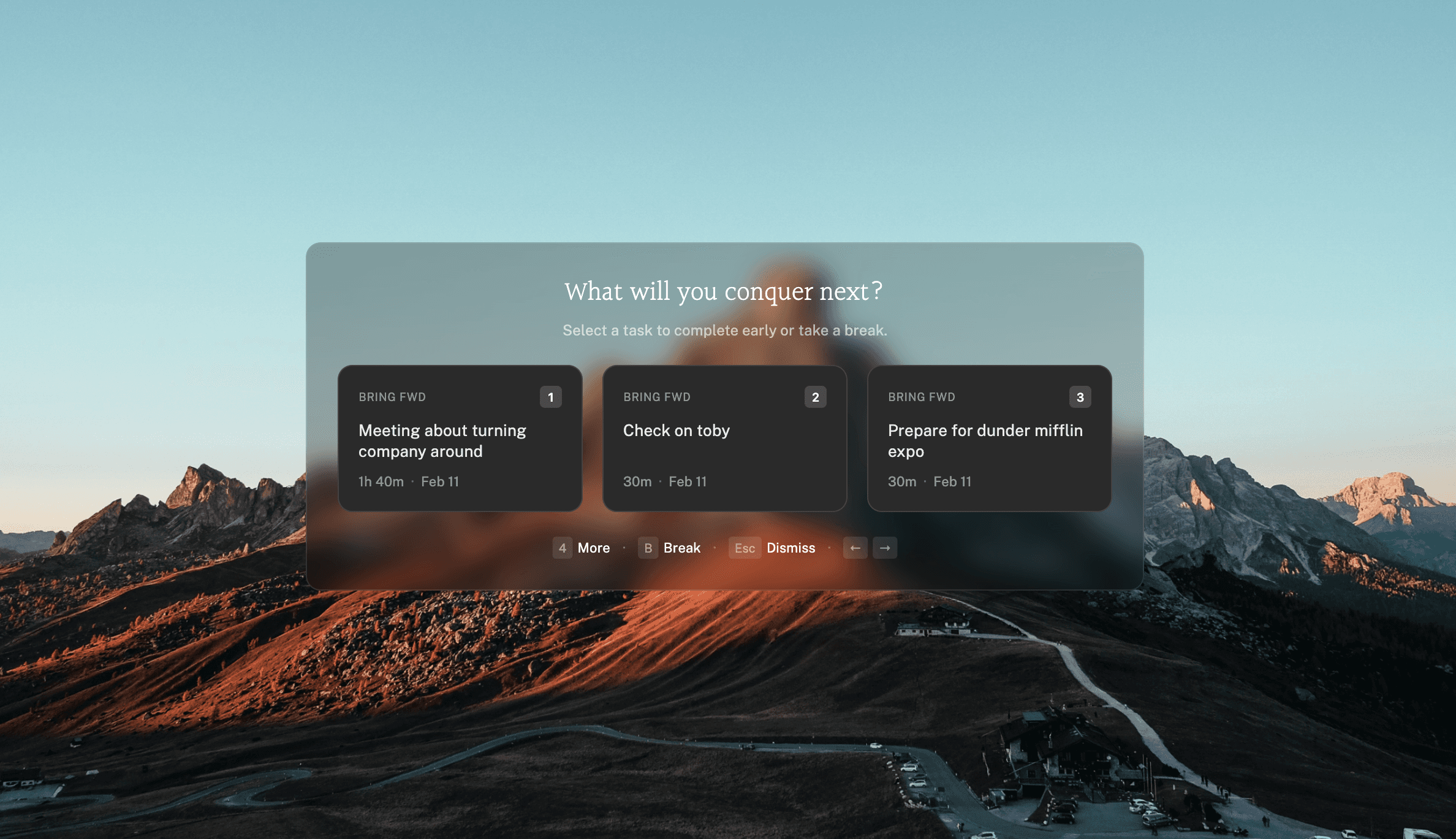 image showing task optimization and suggestions