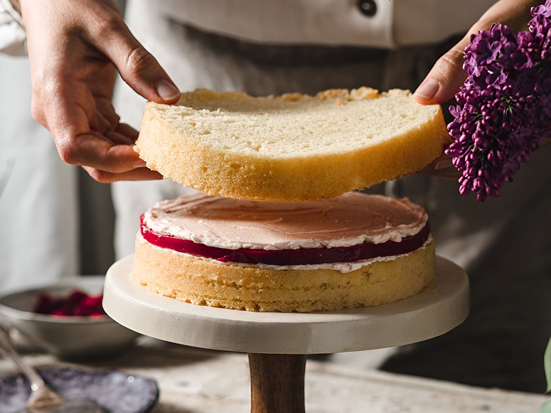 Ciasto w ksztalcie prostokąta