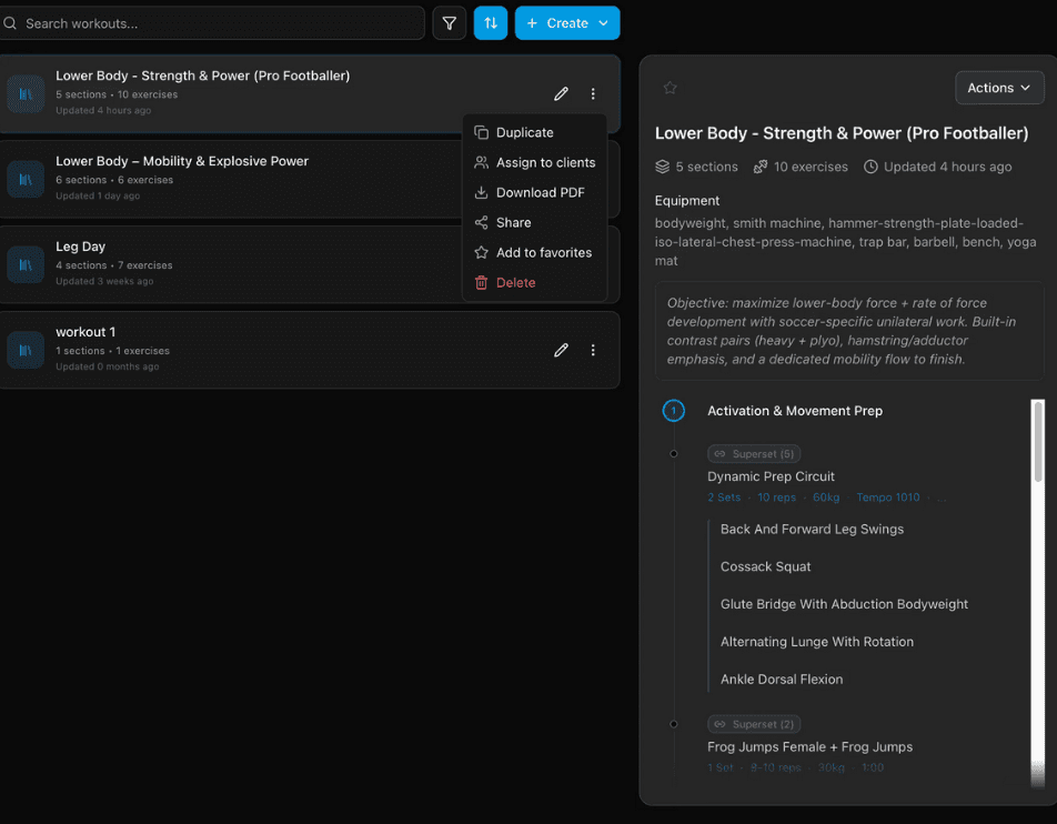 workout sharing feature preview