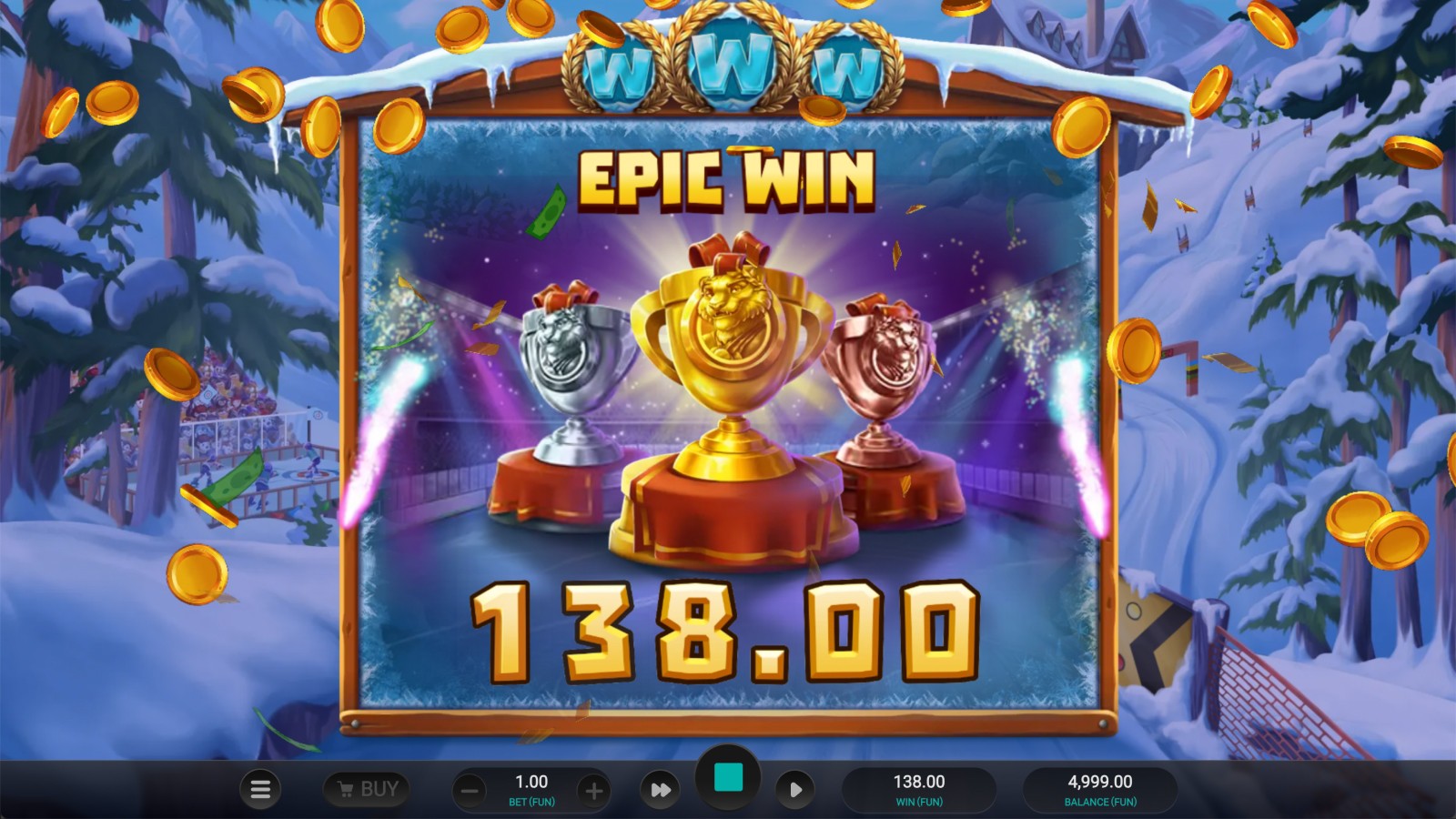 Winter Champions — capture en jeu