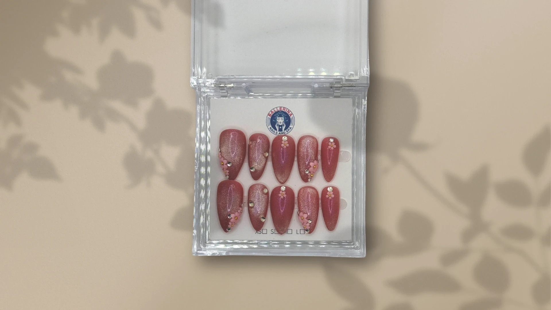 a nail box with design