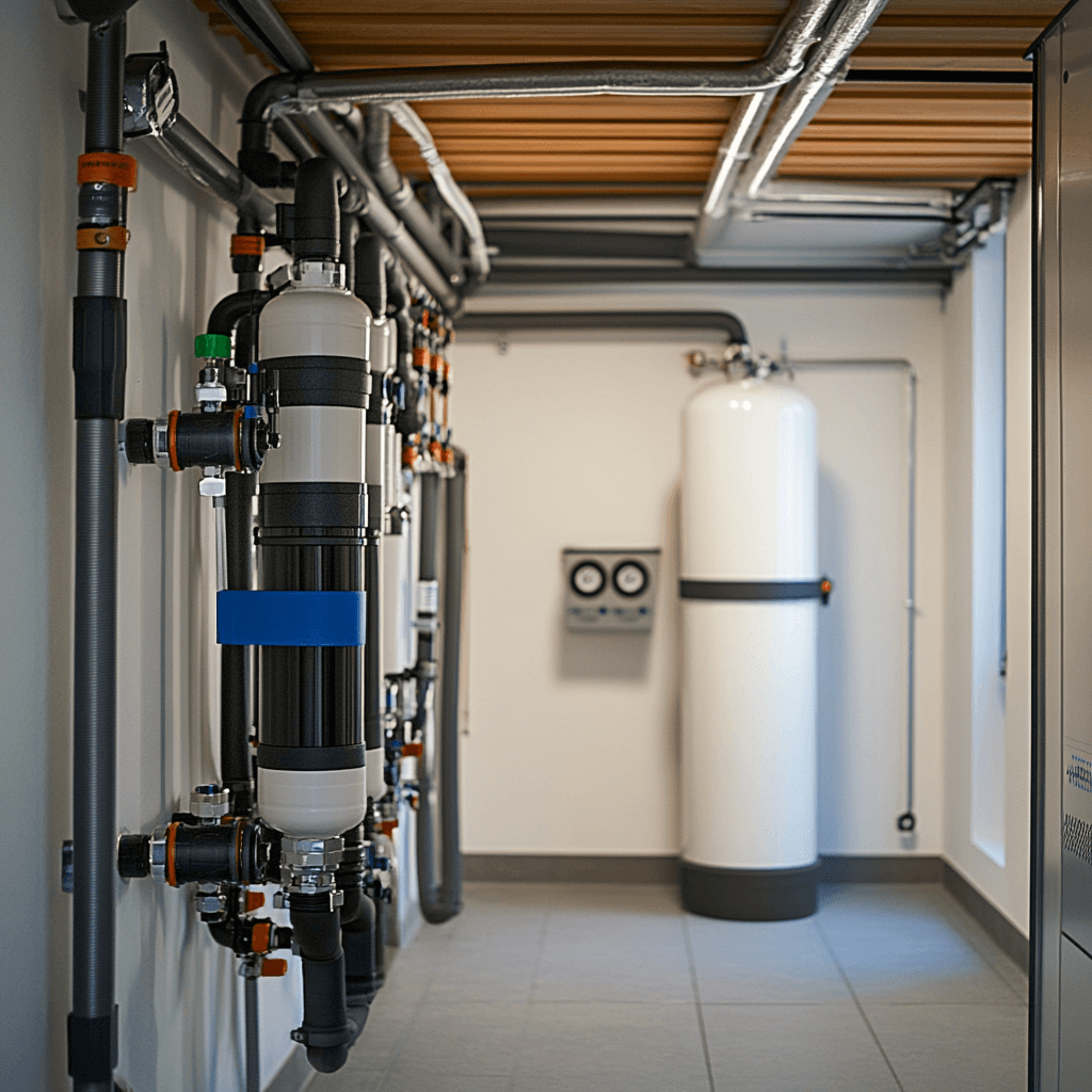 Heizungsanlage mit Filtersystem für das Wassersystem