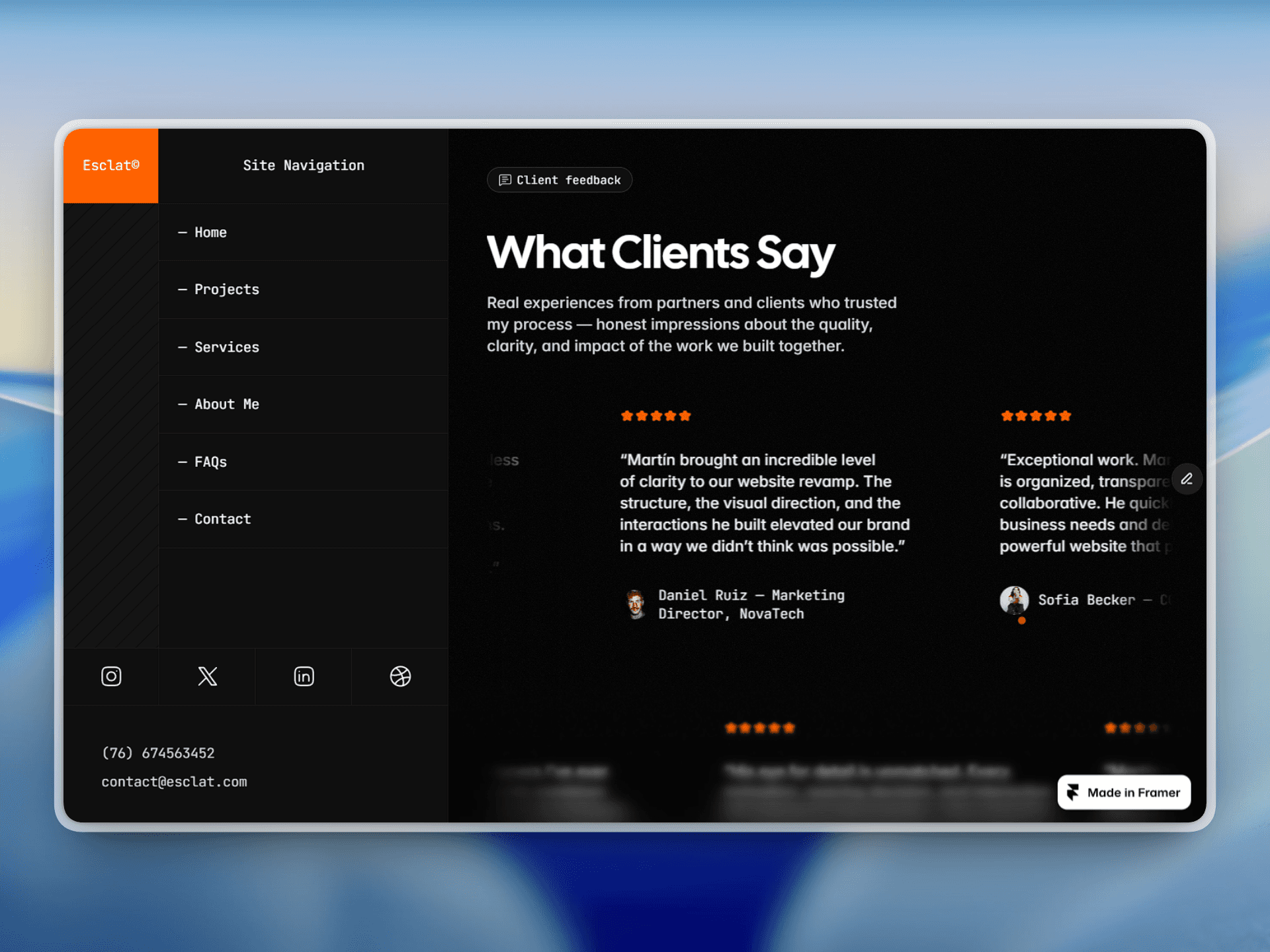 Frequently Asked Questions layout displaying expandable dropdown items in a clean, minimalist list under the heading “Frequently Asked Questions”.