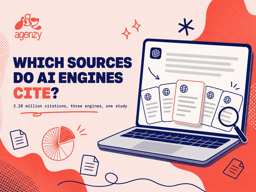 Which sources do AI engines cite? 2,283,923 citations across ChatGPT, Google AI Overviews and Perplexity (Agenzy, 2026)