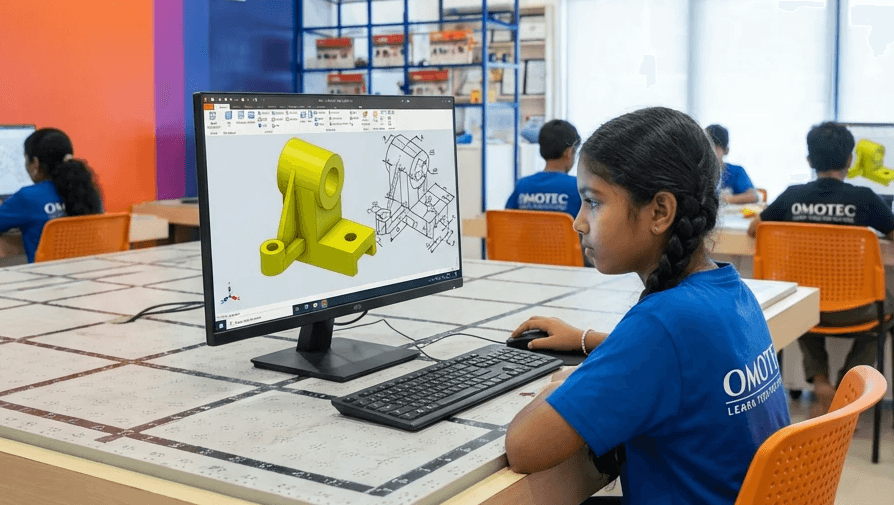 A woman typing content in her laptop