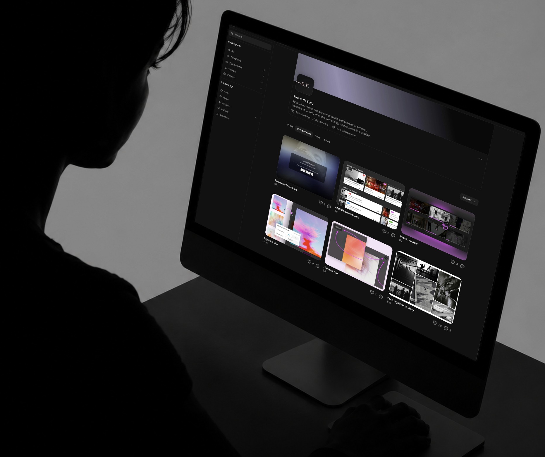 RF Studio Framer marketplace