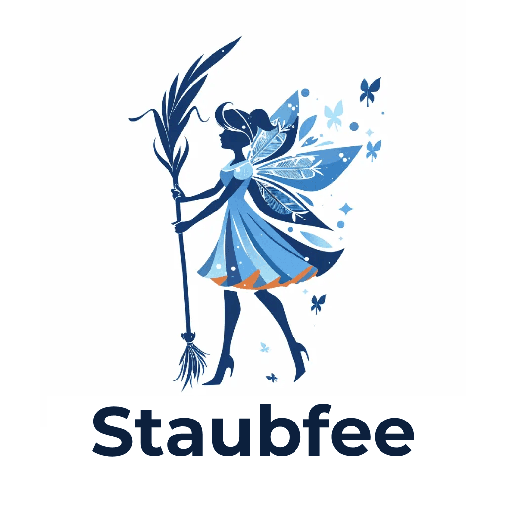 Close-up portrait of a blonde woman in translucent pink glasses and a white shirt on a soft blue background.