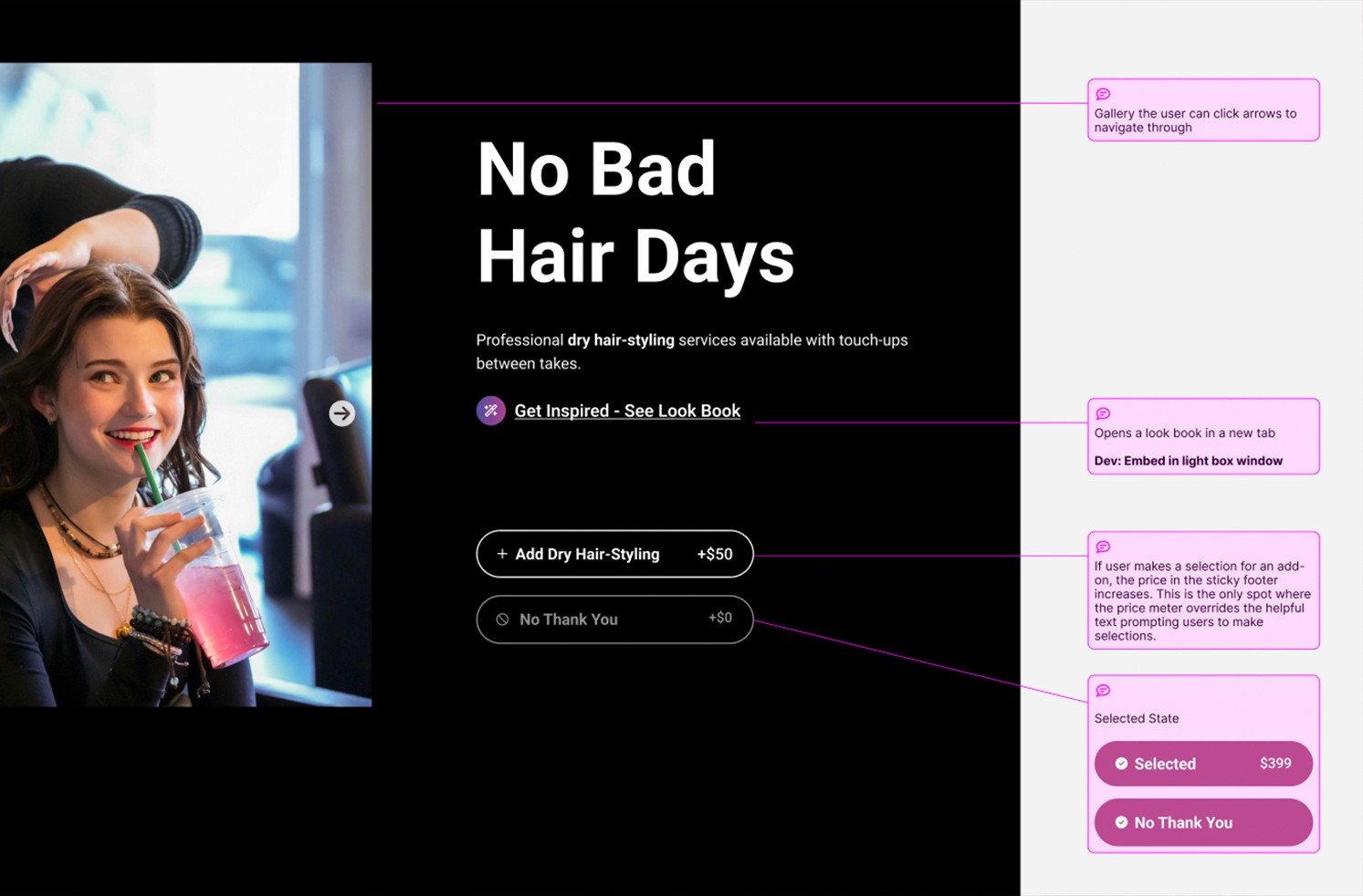 Cady Booking Website