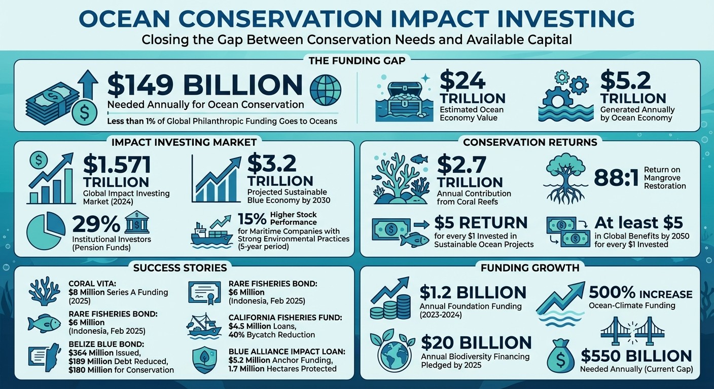 Ocean Conservation Impact Investing: Key Statistics and Funding Models