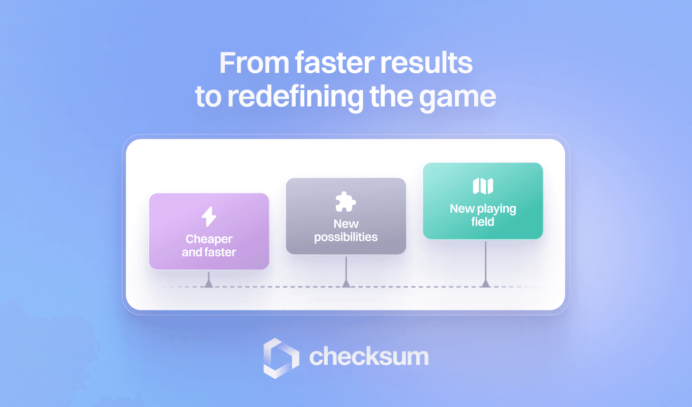 Explore the transformative power of LLMs in Checksum's insightful guide to the Three Stages of Technology Transformation, showcasing how AI revolutionizes software testing.