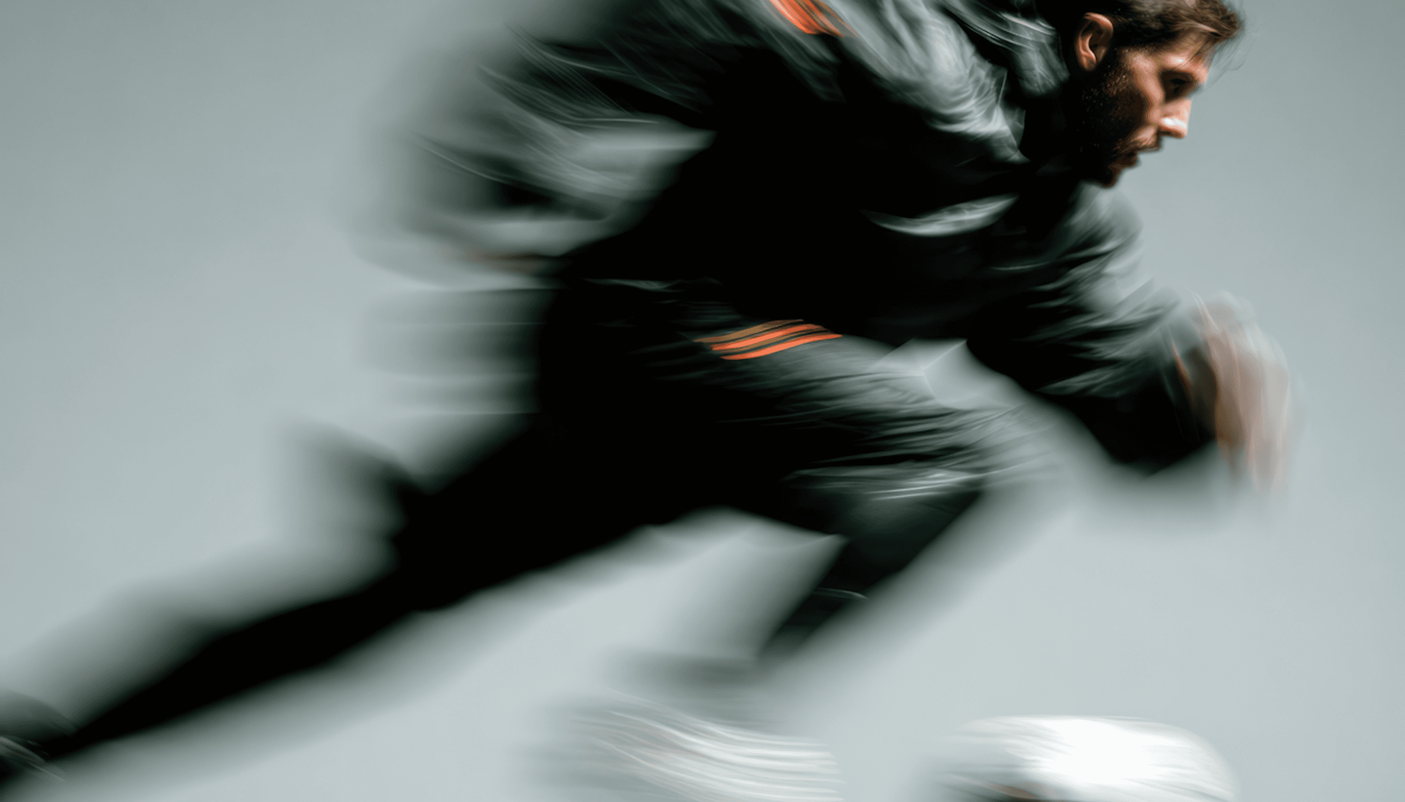 Conceptual image of a person running.