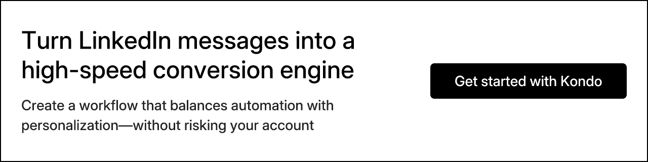 Turn LinkedIn messages into a high-speed conversion engine