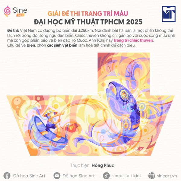 Từng bước chinh phục đề thi môn Trang trí màu trường Đại học Mỹ thuật TPHCM 2025