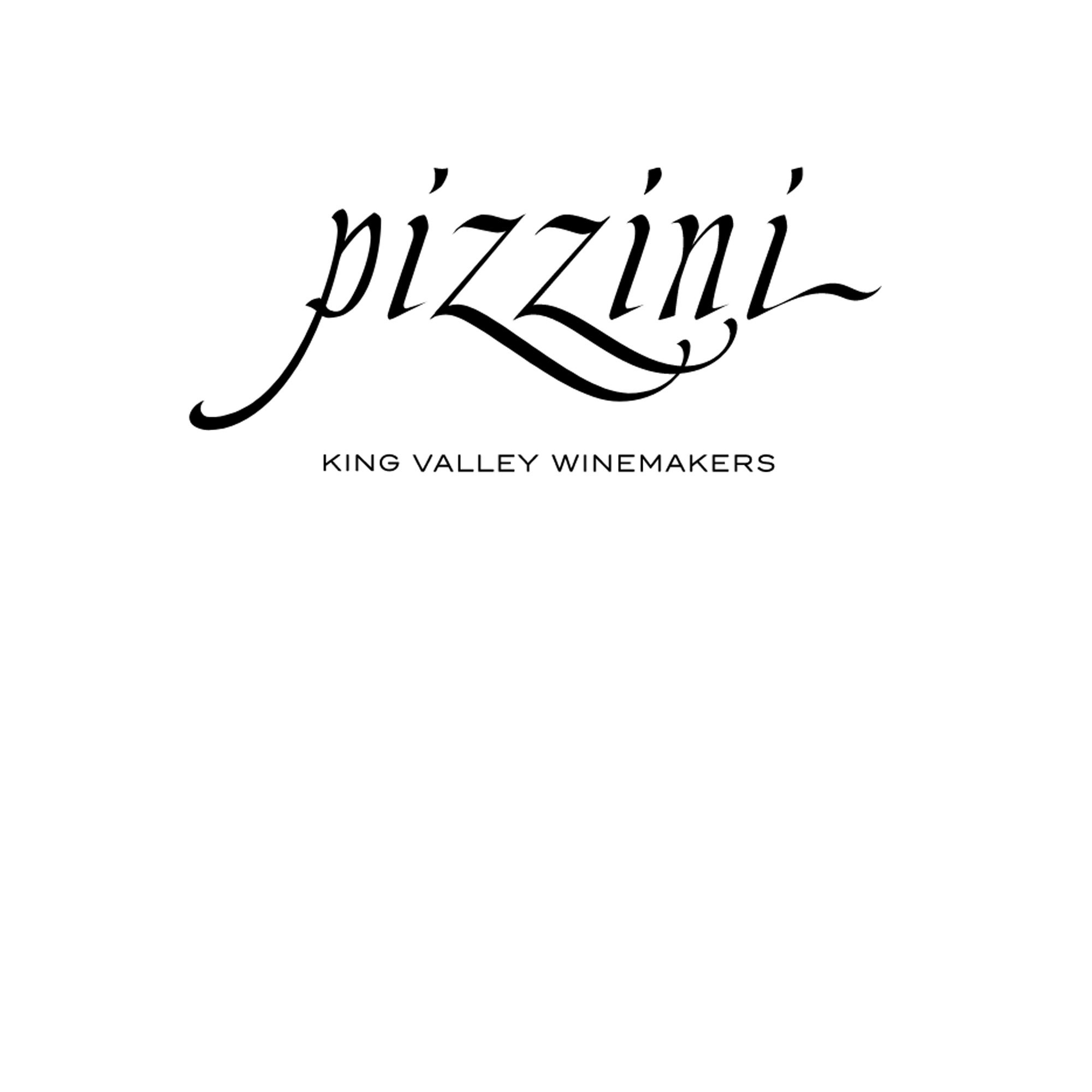 Pizzini Wines logo graphic reading "Pizzini, King Valley Winemakers"
