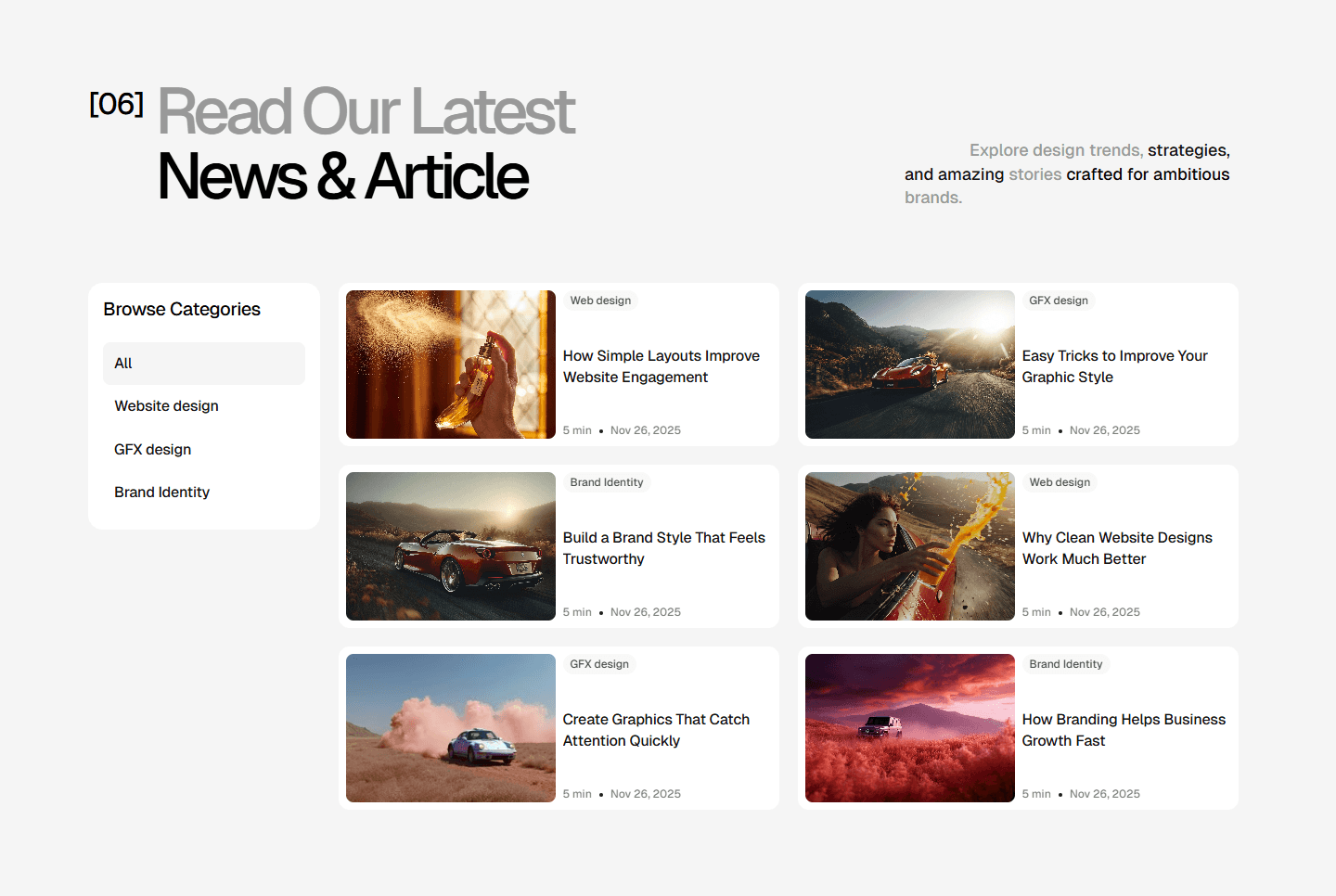 Framer Blog Index Component