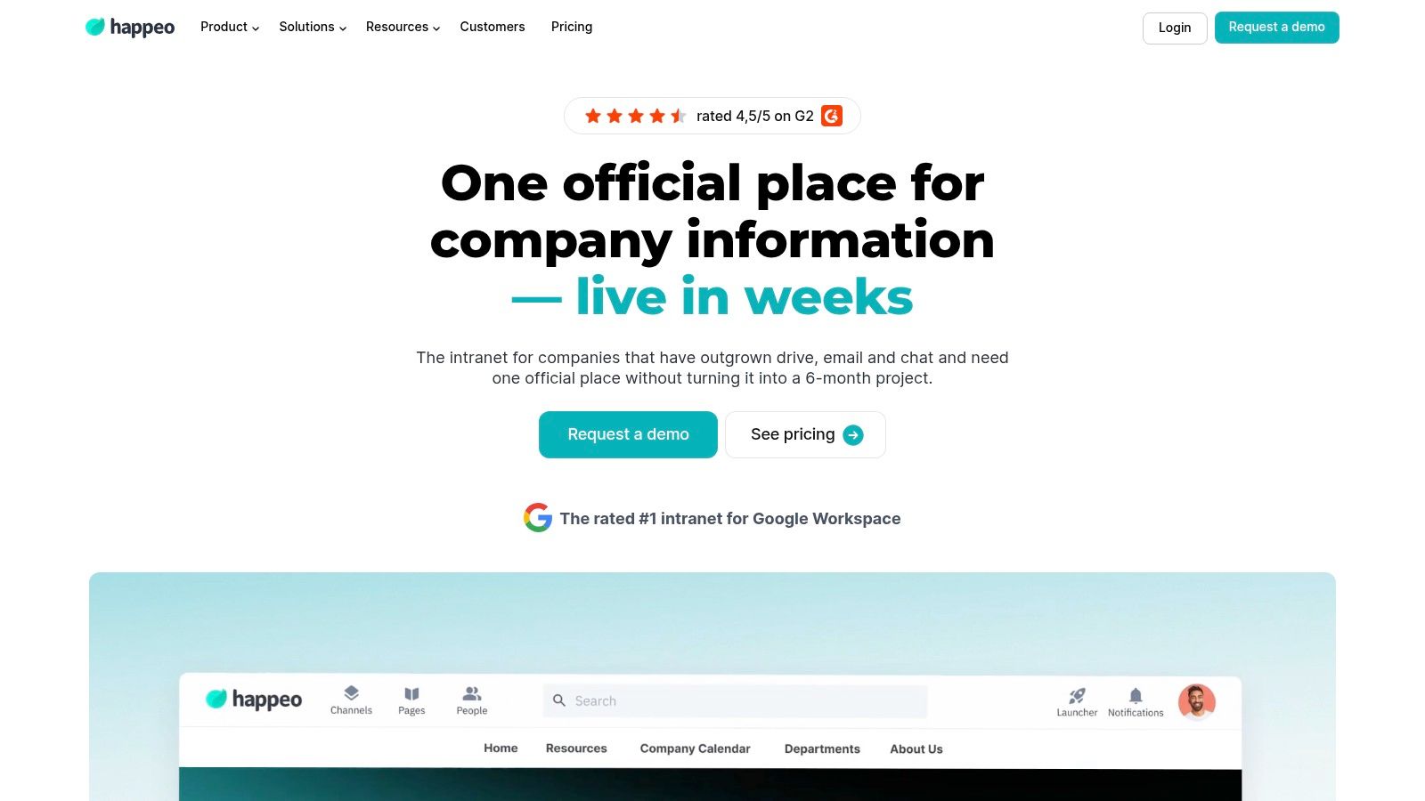Happeo: The Social & Google-Native Intranet