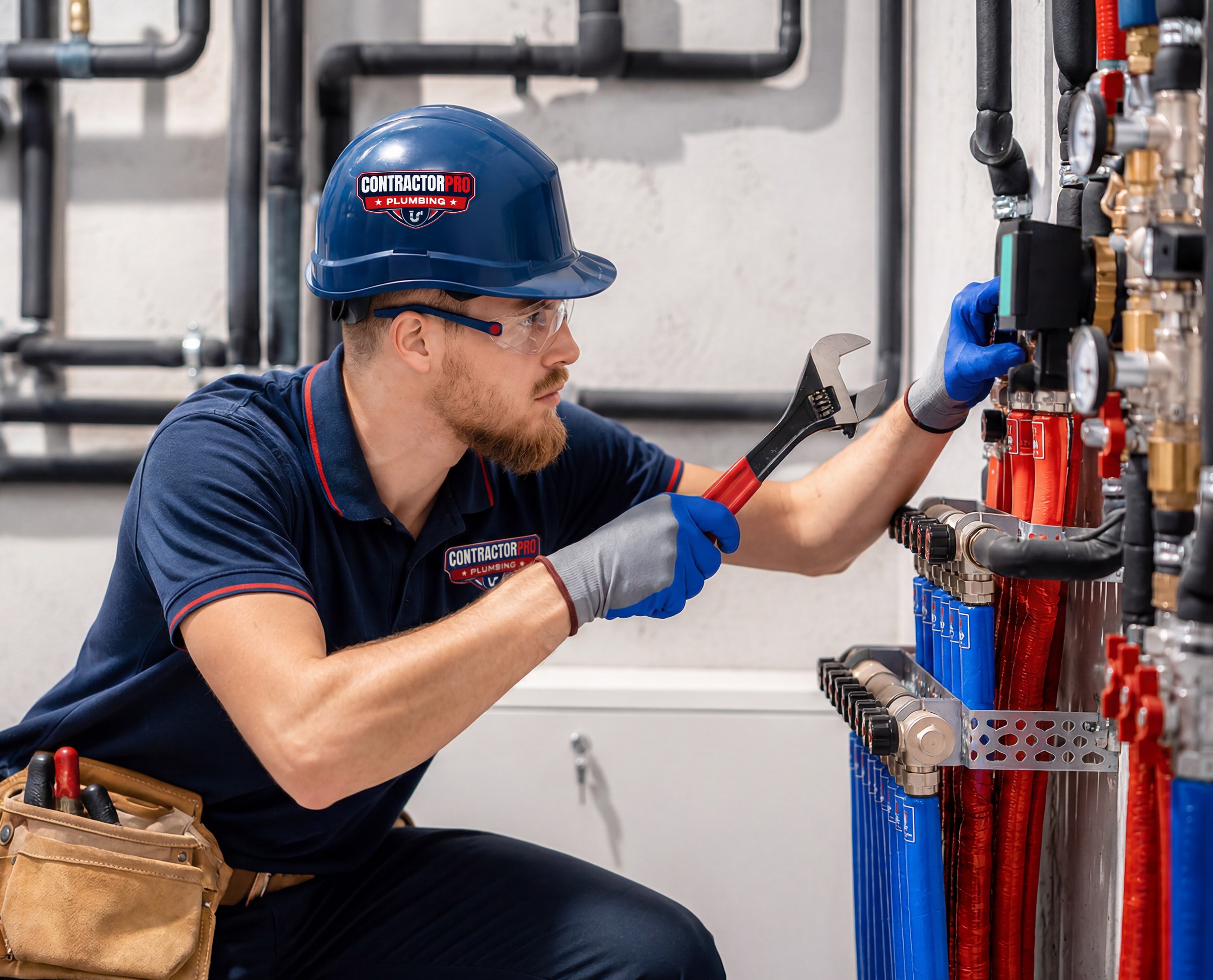 plumber working