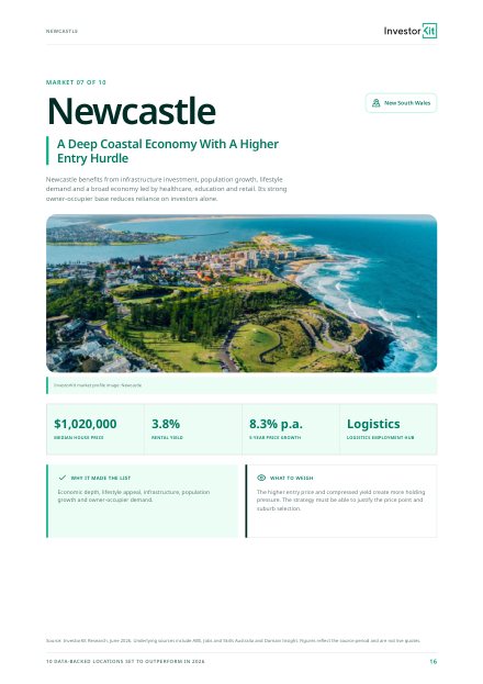 Newcastle market page