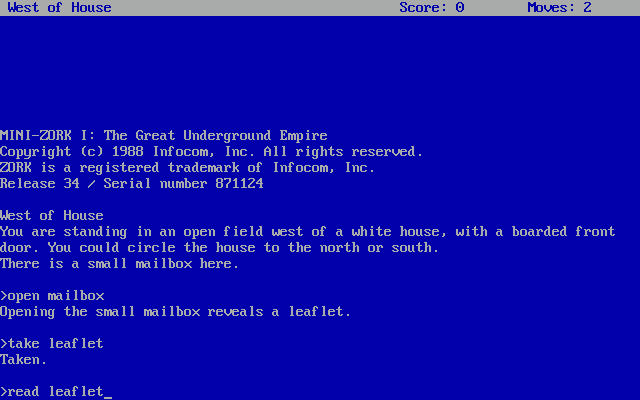 Zork on the Commodore 64