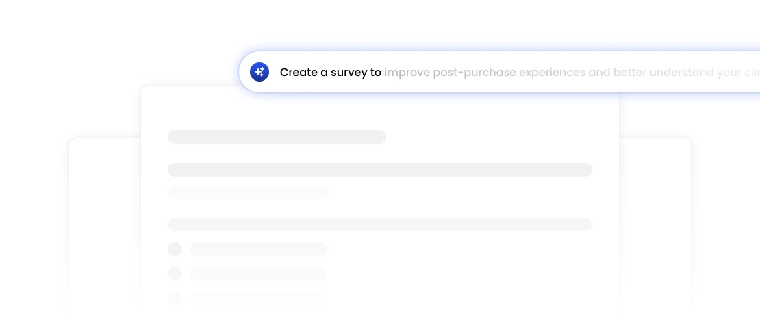 FeedbackRobot creating AI-generated surveys from simple prompts.