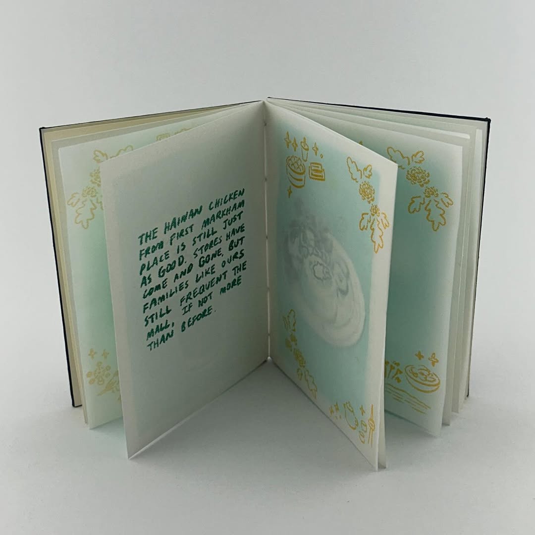 Handbound risograph book, I want to forget, cover view