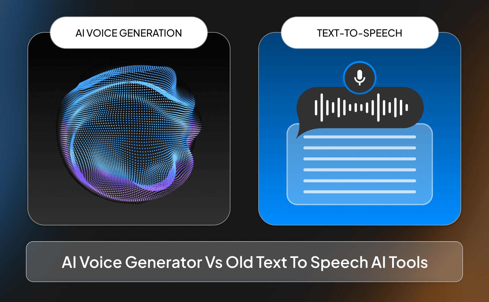 AI Voice Generator vs Old Text to speech AI tools