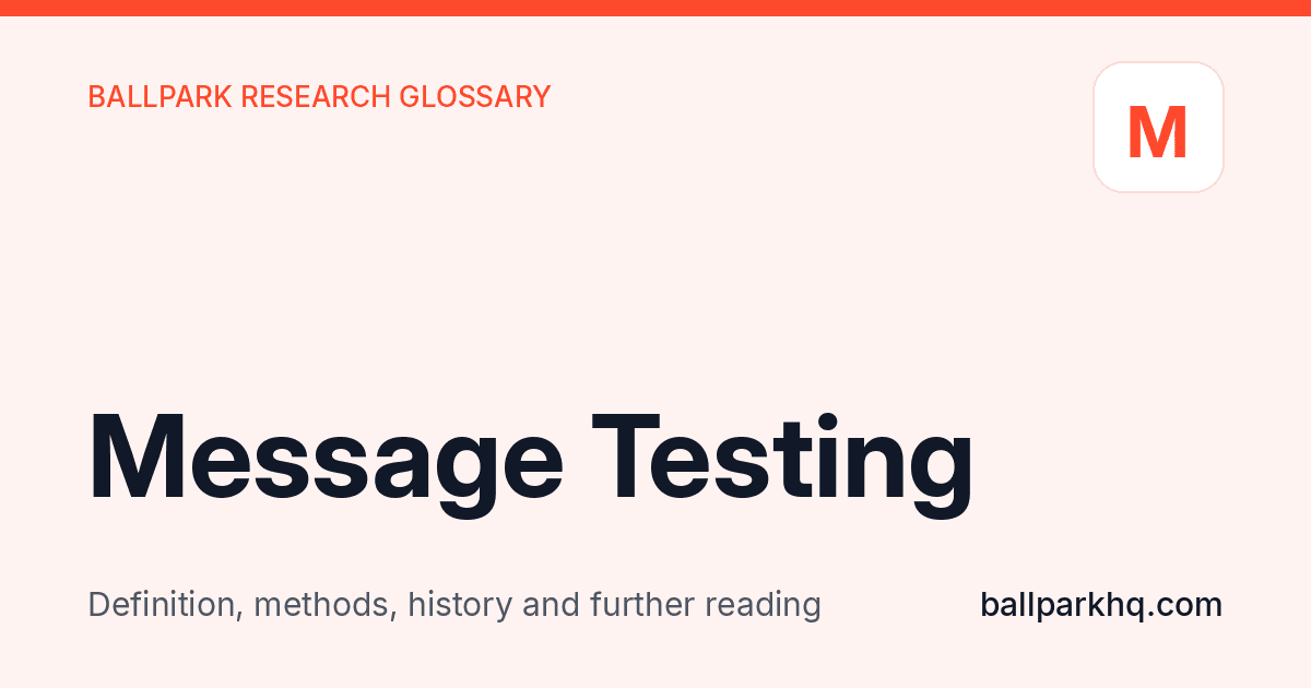 Message Testing