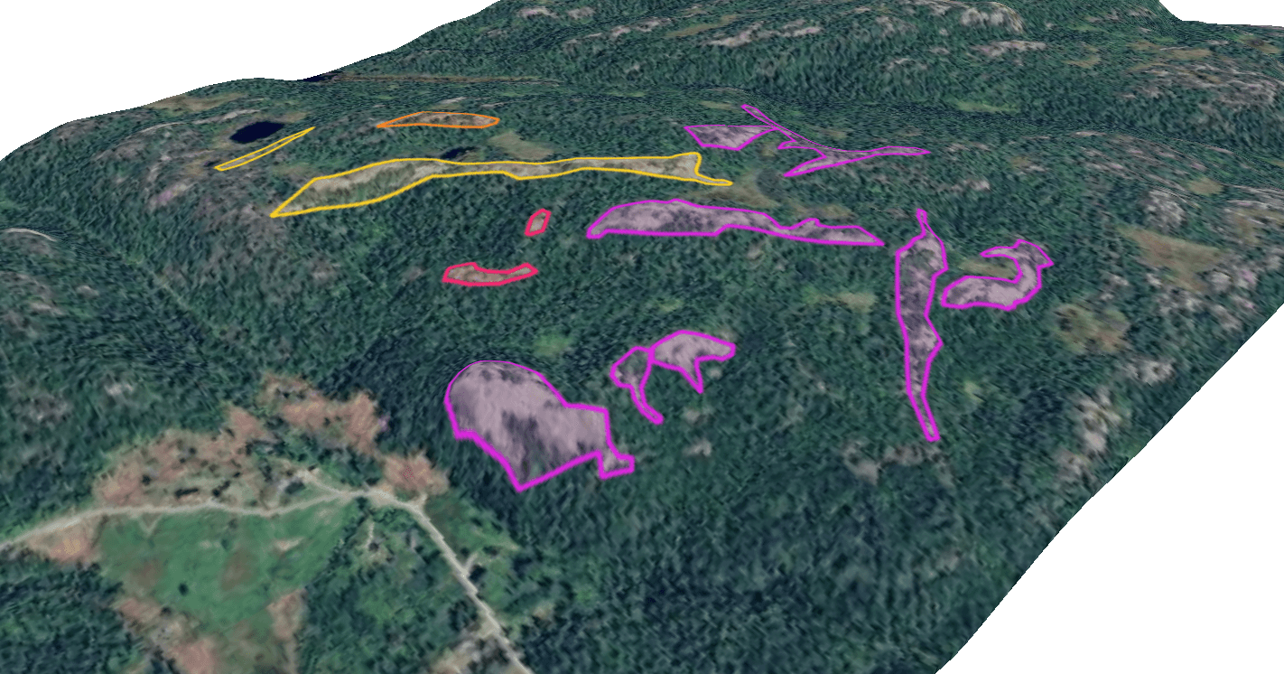 Tørdal overview from 3D model
