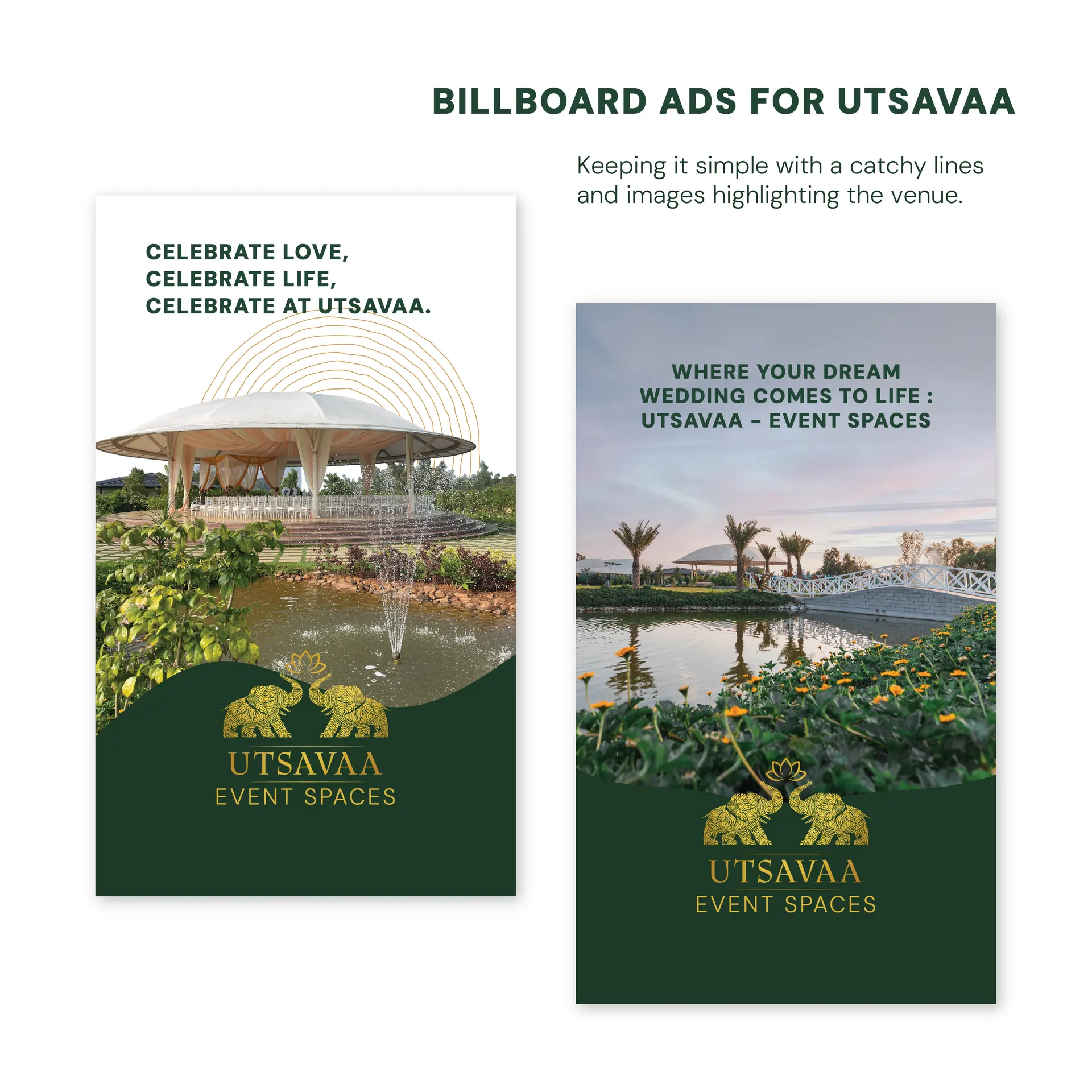 Billboard ads for Utsavaa