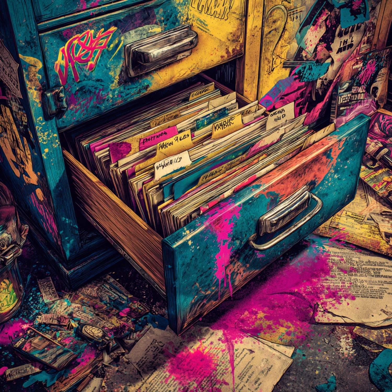 Music Producer sitting at his desk