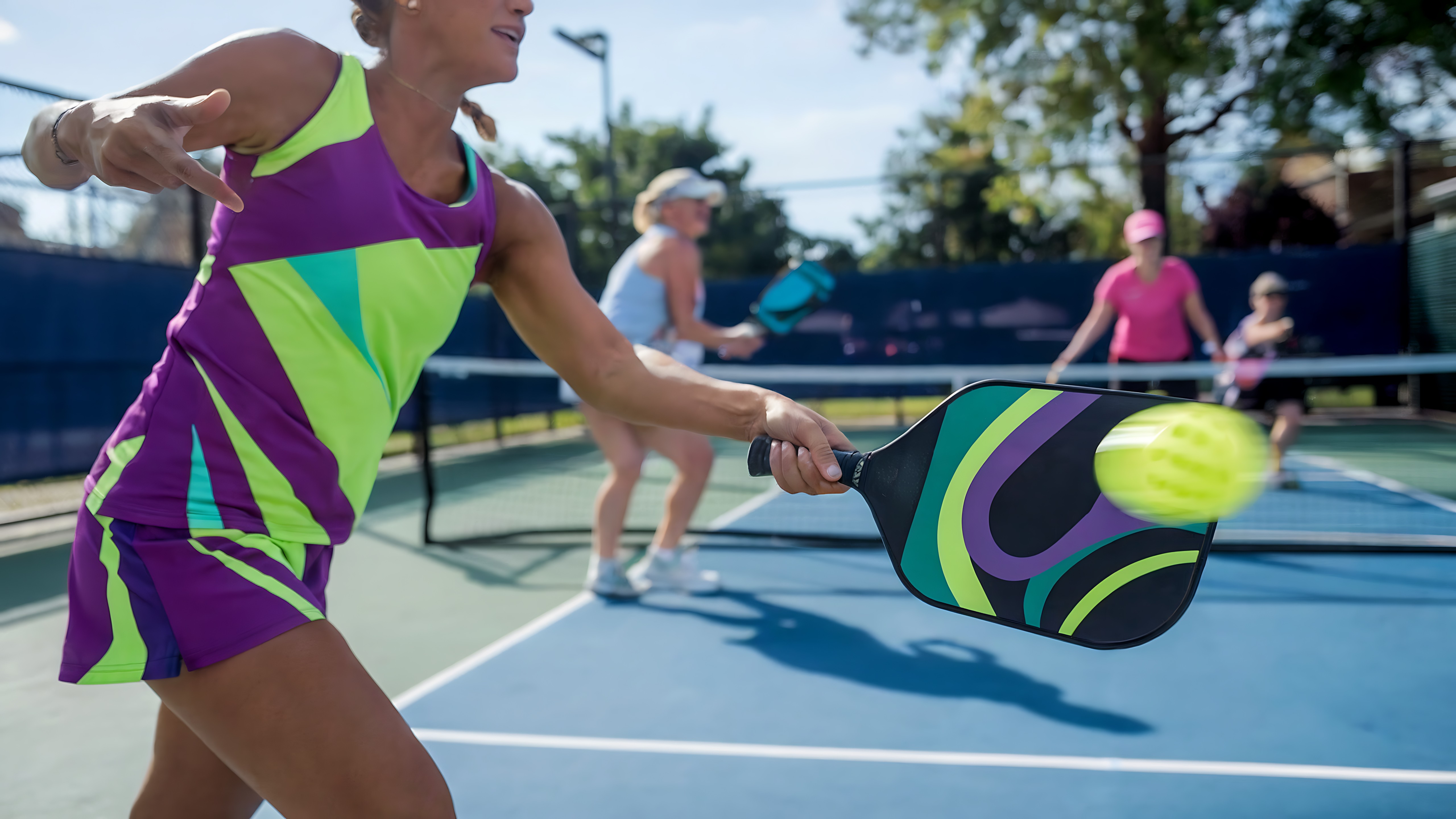 室內運動場及學校體育館設計,鋪設專業木紋防滑運動地板,適用於羽毛球與匹克球場地工程。