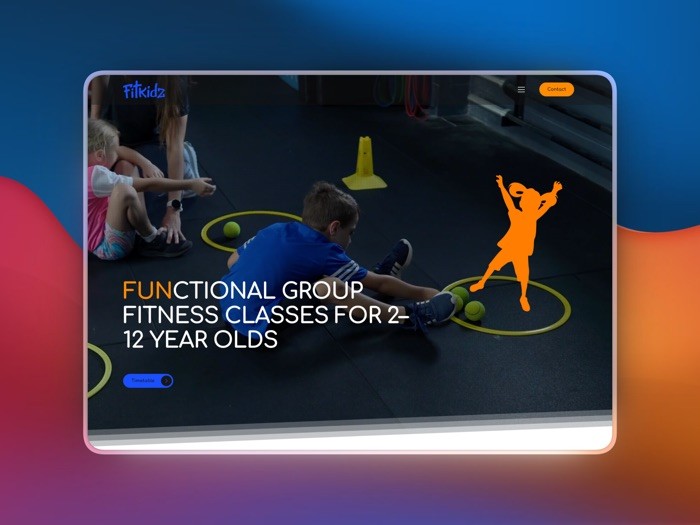 entertainment website created by a Cairns web design agency with dark mode and high-contrast visuals.