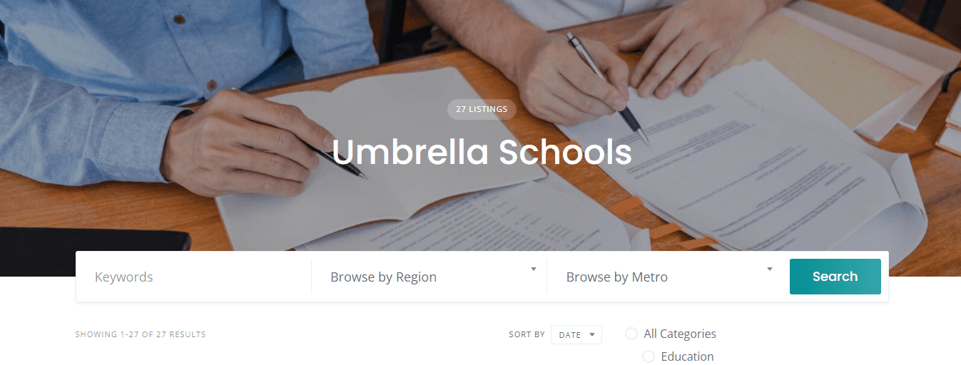 Umbrella Schools (Allendale Academy, Applewood Private Education, Life Learning Academy)