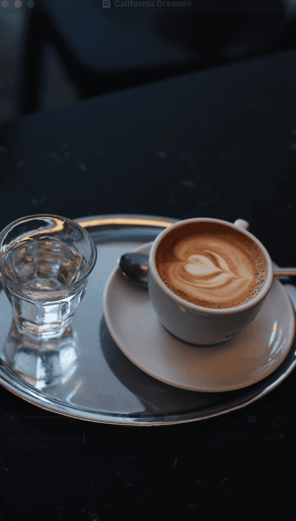 Cappuccino mit Latte Art