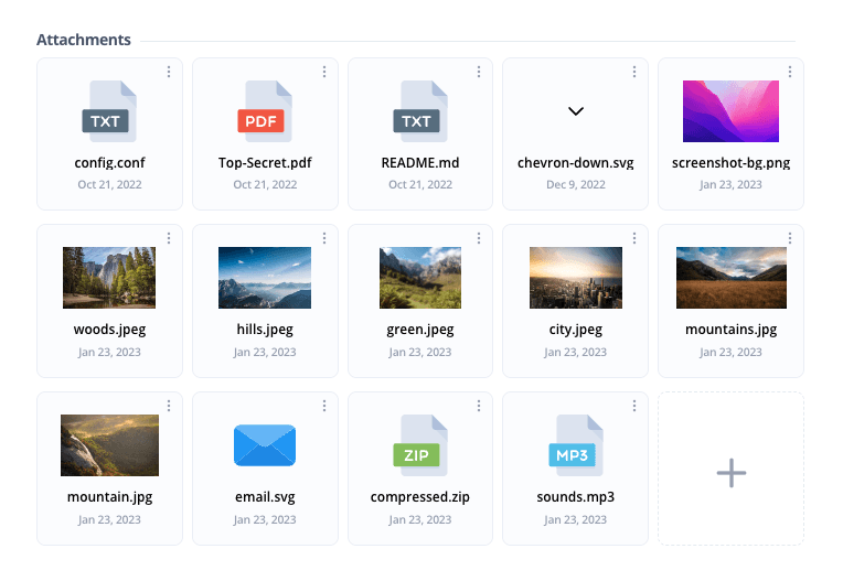 Tasks Media Attachments
