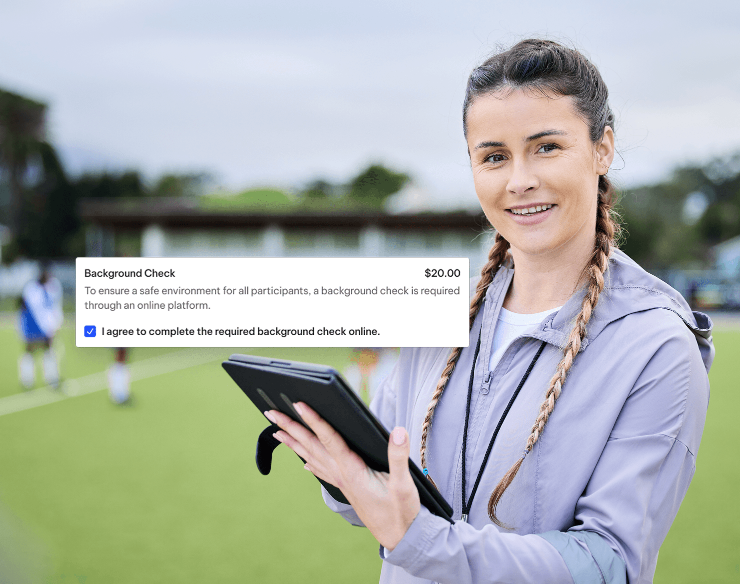 Stock Image + Background Check Snippet