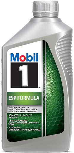 Bottle of Mobil 1 ESP Formula Motor Oil