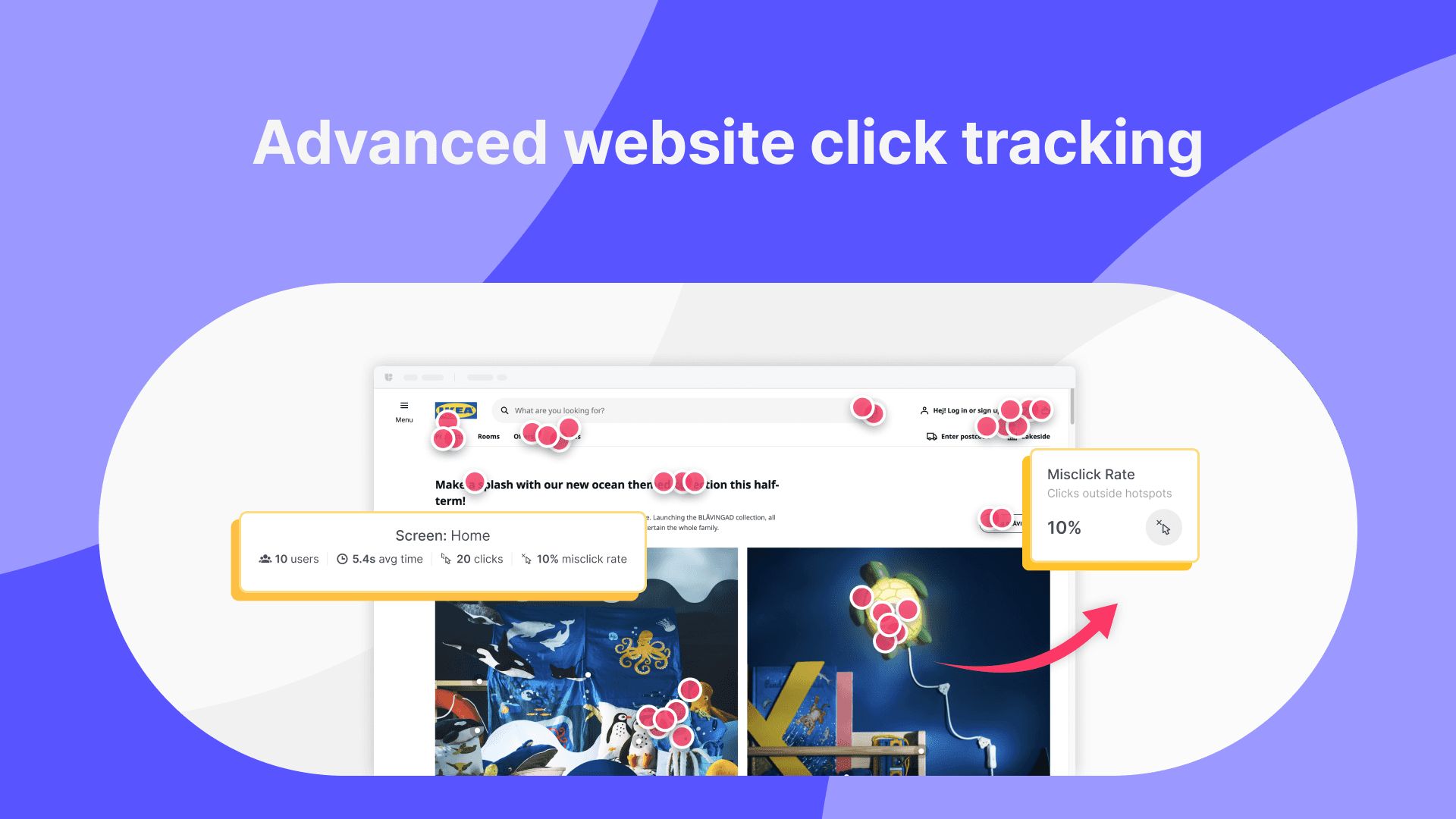 Useberry website interactive clicks