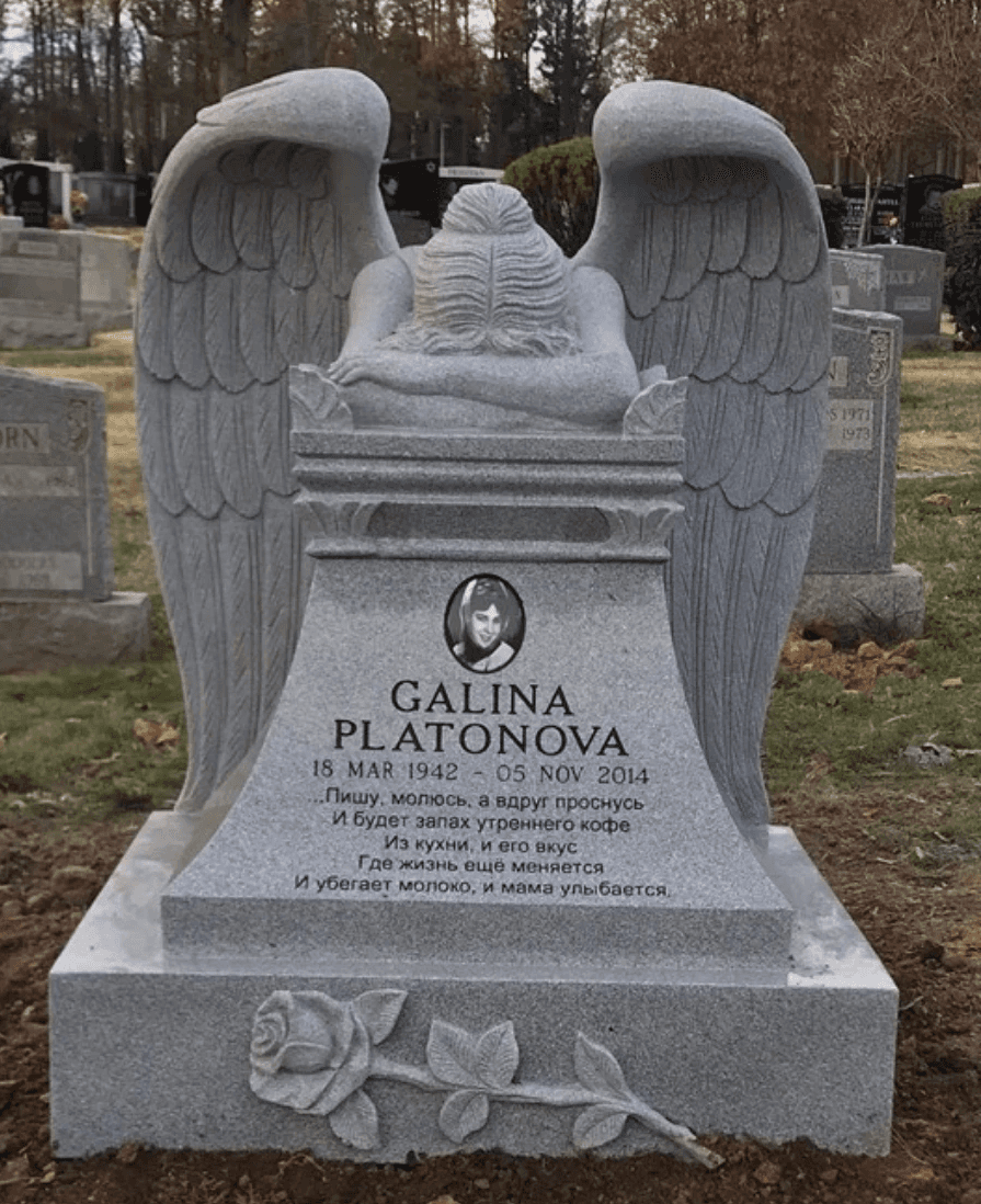 abgel shaped custom headstones