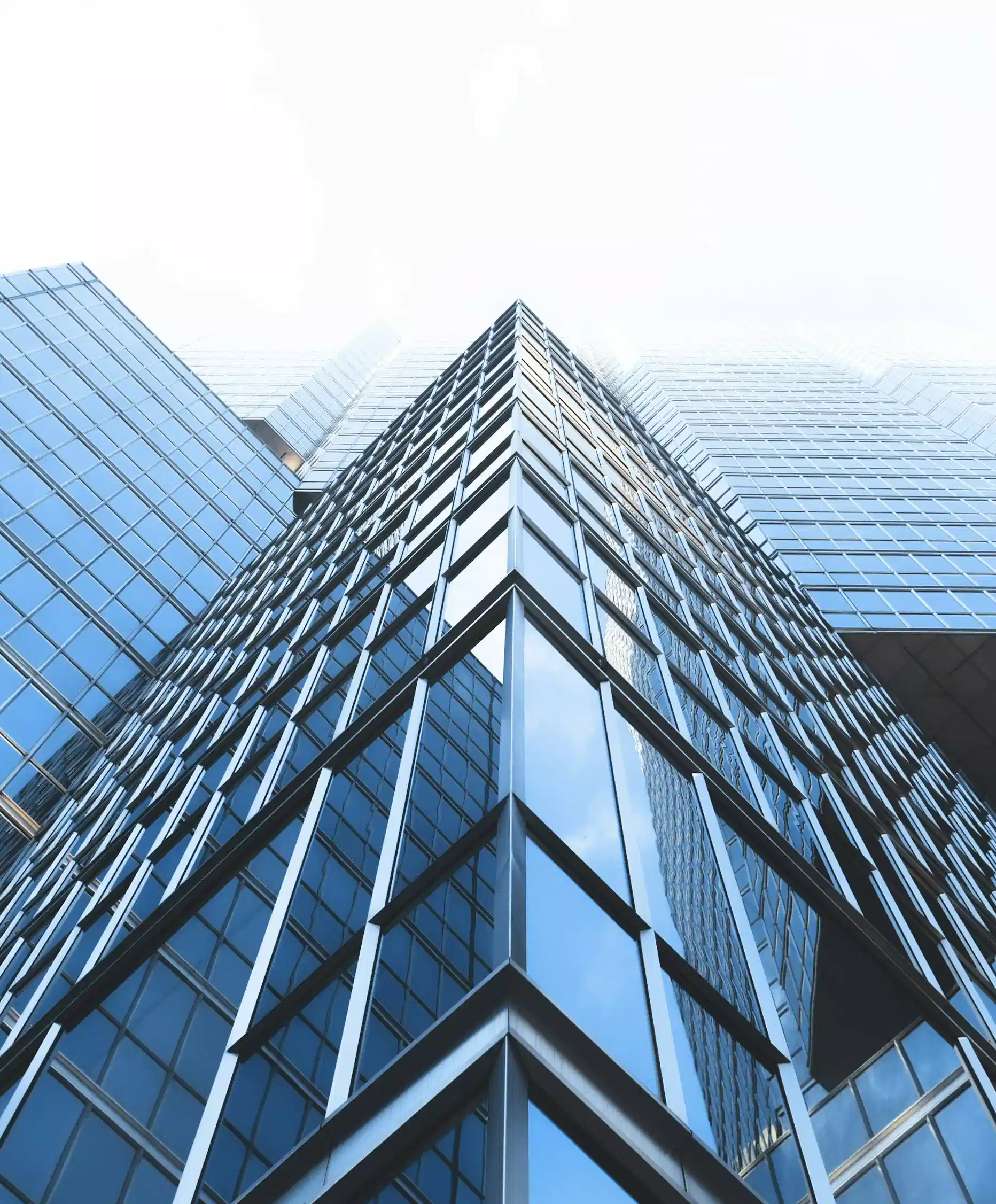Silhouette of a researcher examining a slide under a microscope with a blue background.