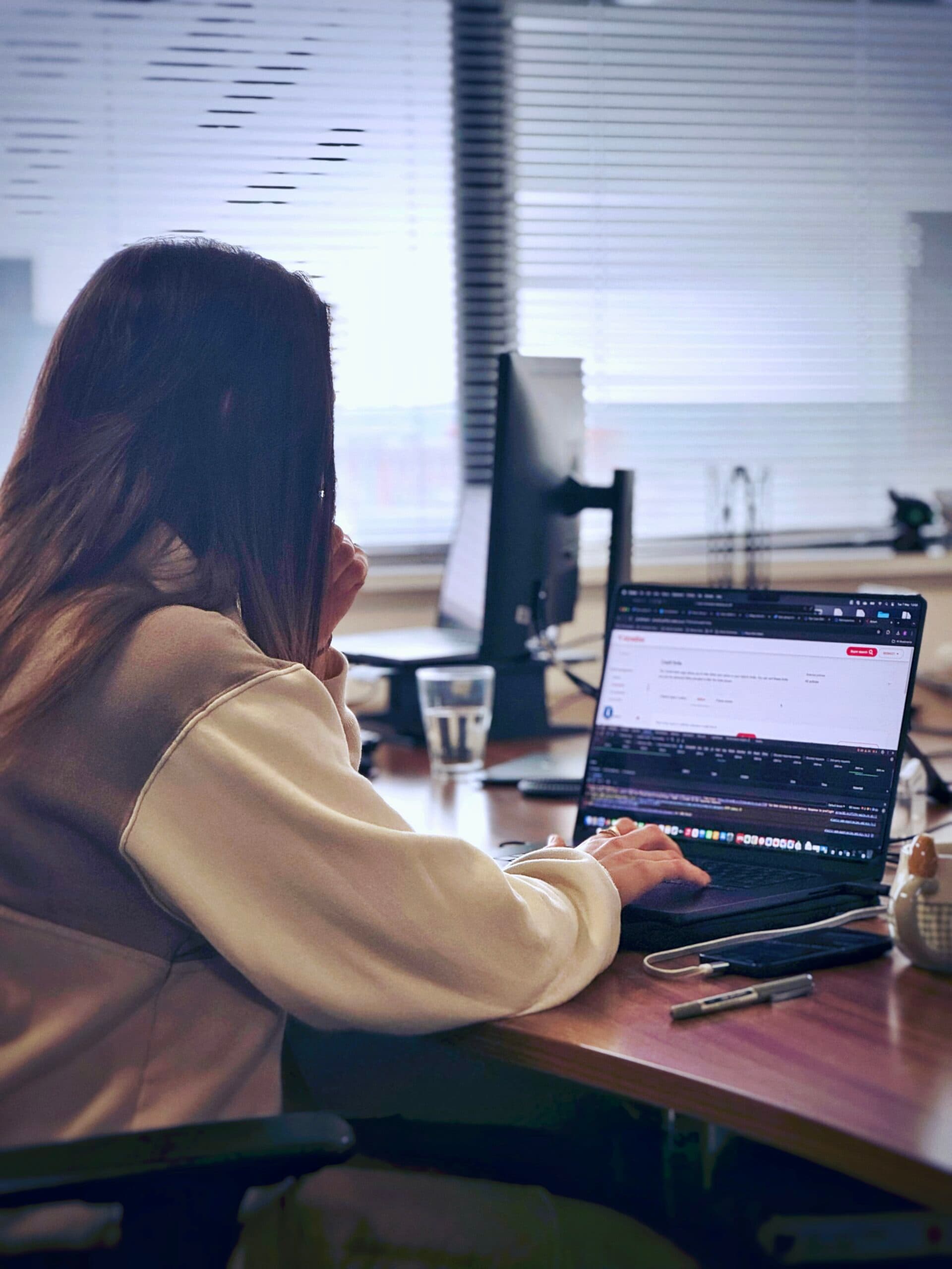 Charlotte Whalley performing QA duties