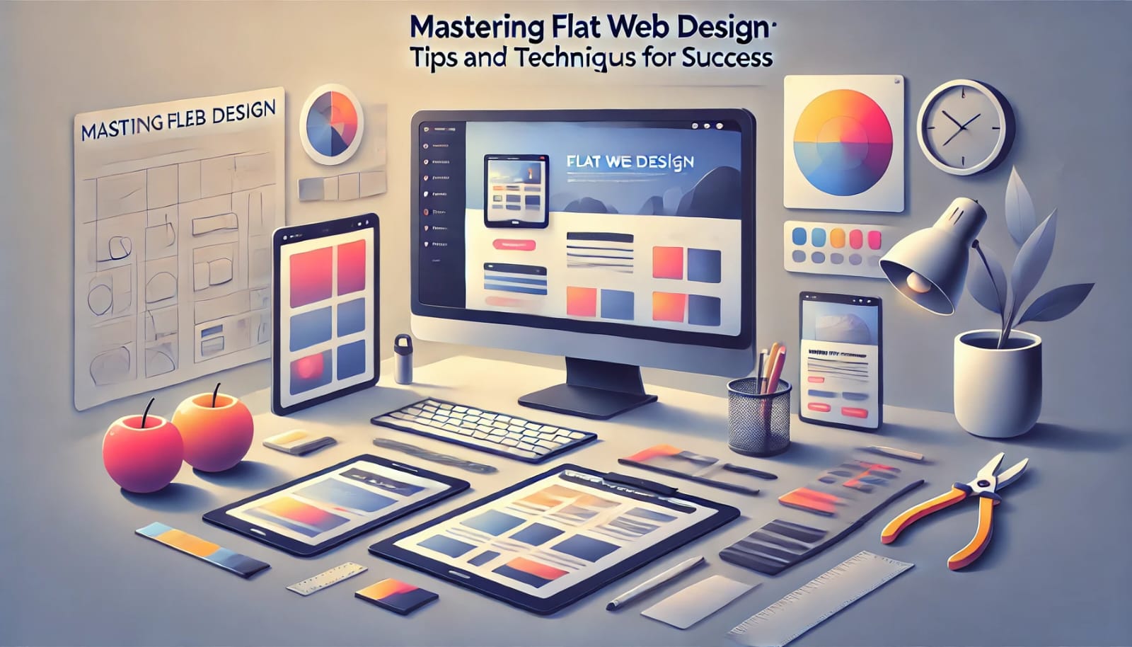 Flat web design 