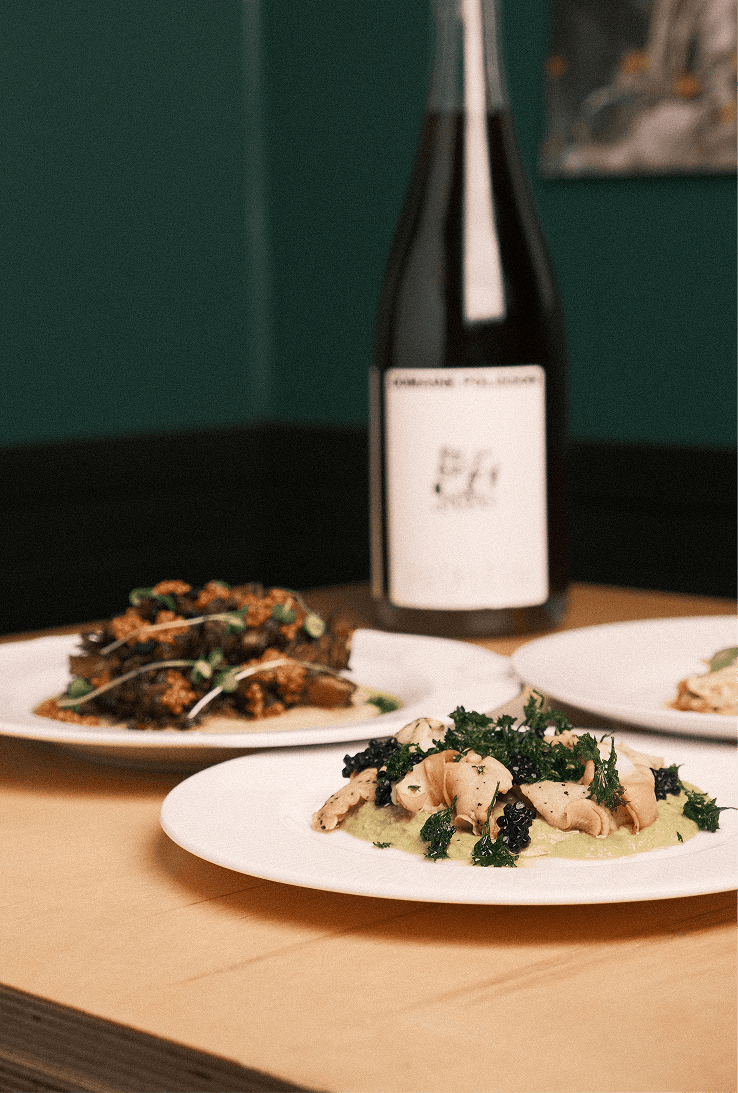 Le 2e service du Ambre ainsi que son accord de vin.