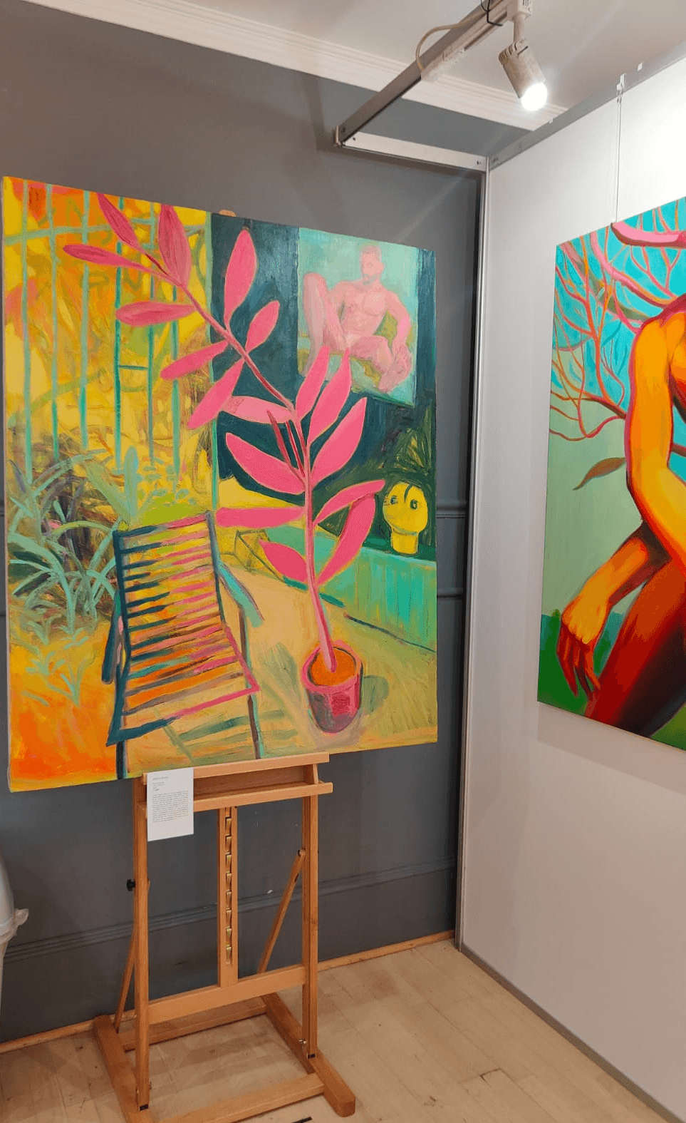 Artist's Studio, a figurative painting by Hrvoje Majer, exhibited at Aberdeen Art Fair, Scotland, 2026