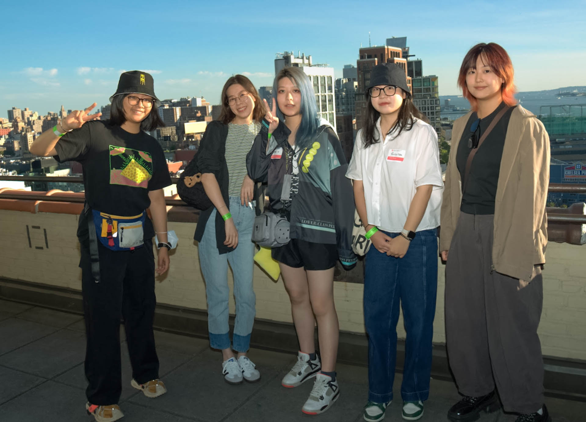 group shot of students on a terrace, class of 2025
