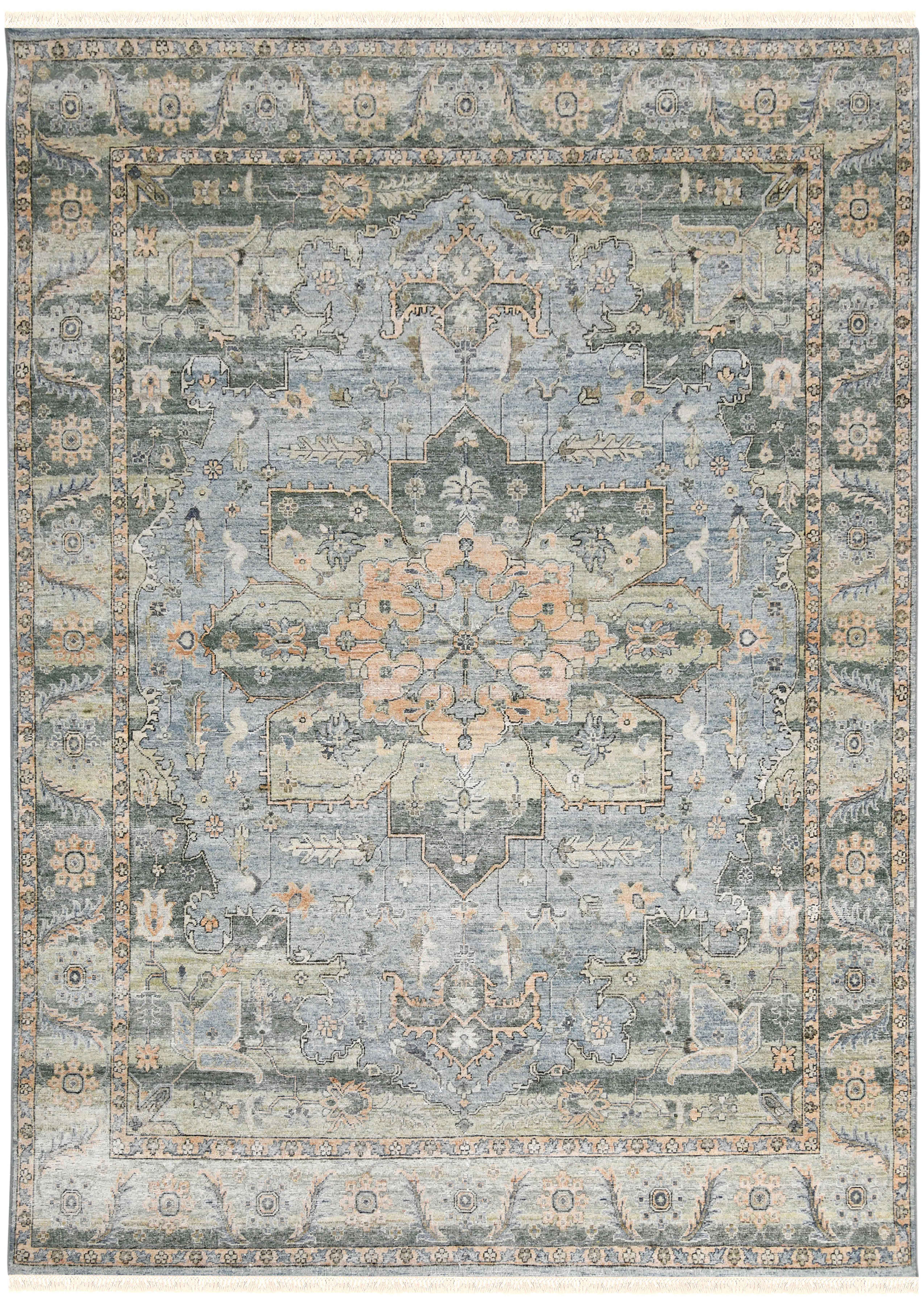 Milano 11 rug in Himalayan Wool, additional view – Angan Living